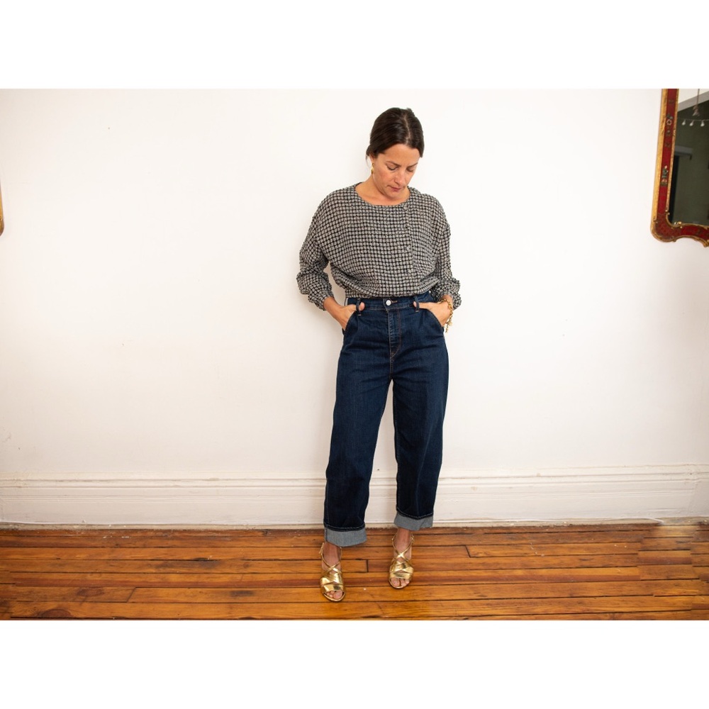 Levi's dark rinse engineered jeans